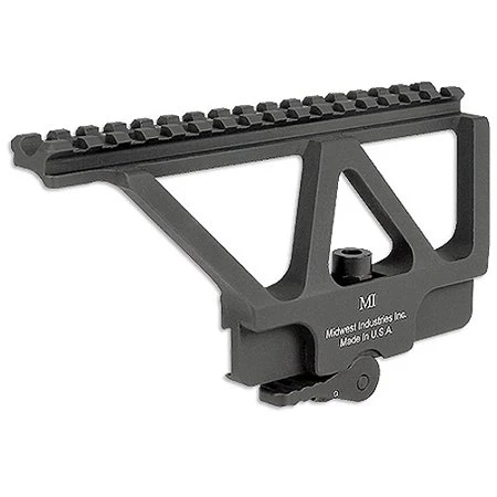 Midwest Industries Ak Railed Scope Mount System 6.75" Rail With American Defense Throw Lever