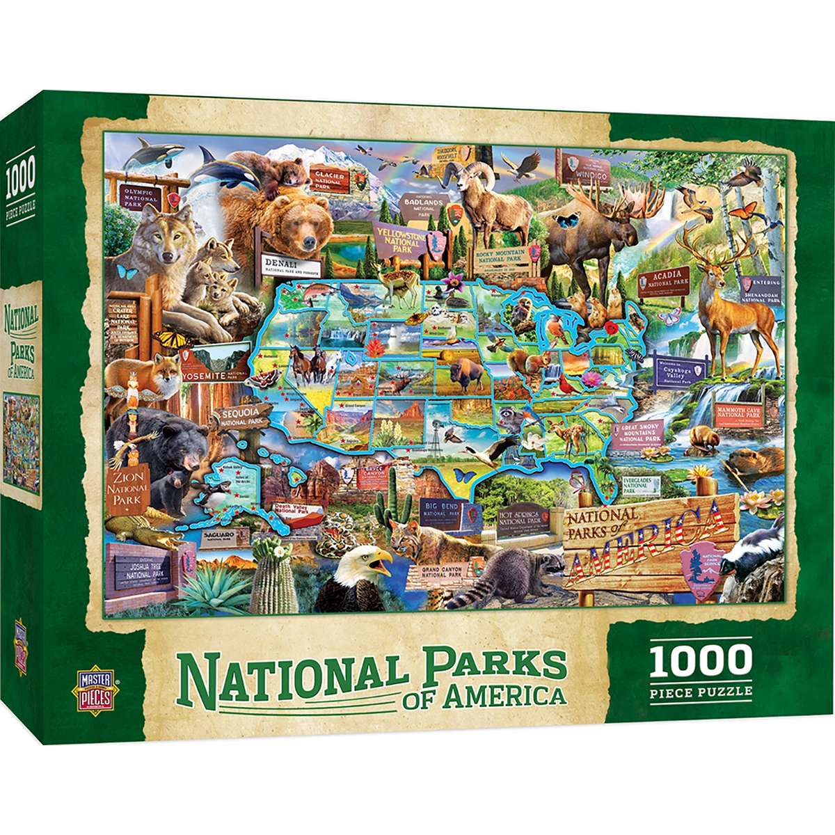 Masterpieces National Parks Of America 1000 Piece Jigsaw Puzzle