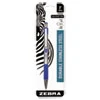 Zebra F-301 Retractable Ballpoint Pen, Medium Point 1.0mm, Blue Ink, Stainless Steel
