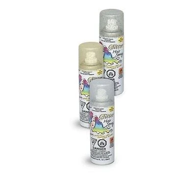 Unique Silver Glitter Hair Spray, 4.5 Fluid Ounces