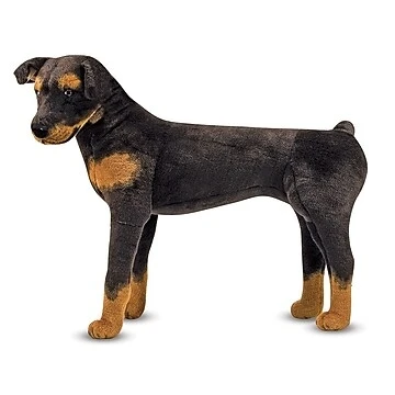 Melissa & Doug Rottweiler Plush Toy - 30.7" X 20.8" X 9.5" Model 2115