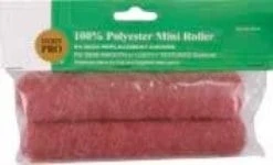 161769 6.5 Inch Pink Polyester Mini Roller With 0.5 Inch Nap - Set Of 6