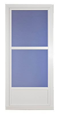 Easy Vent Selection Storm Door With Mid-view Glass, White, 36 In X 81 In