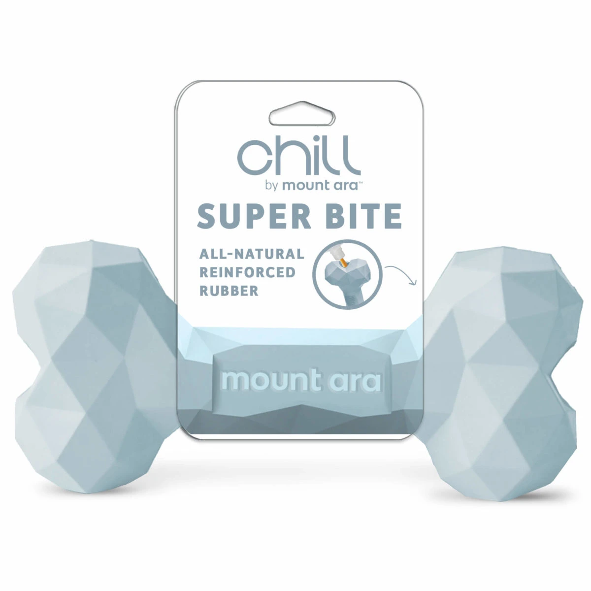 Chill By Mount Ara Superbite Chew Toy Bpa-free Rubber With Reinforced Core