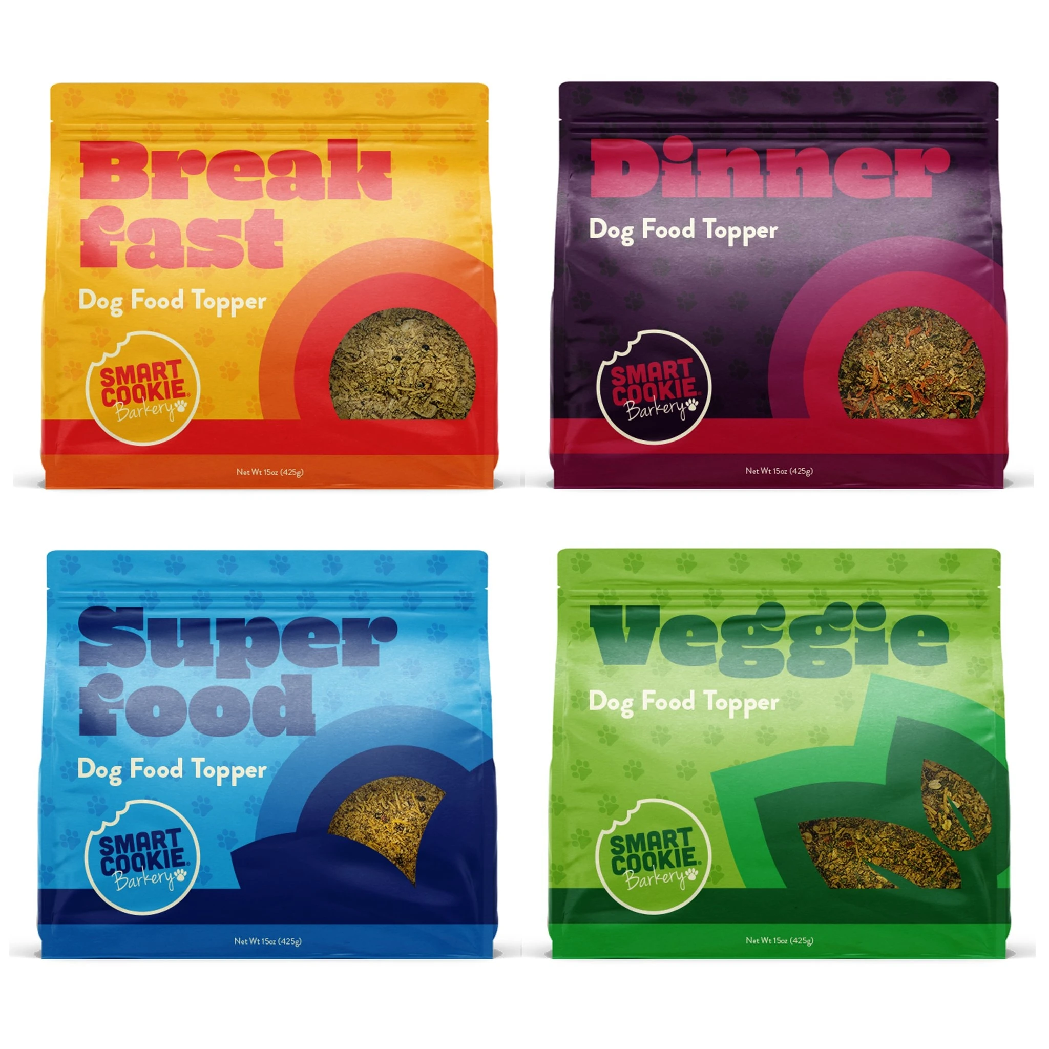 Smart Cookie Bakery 15 Oz Dinner Dog Food Topper Freeze Dried Beef & Veggies
