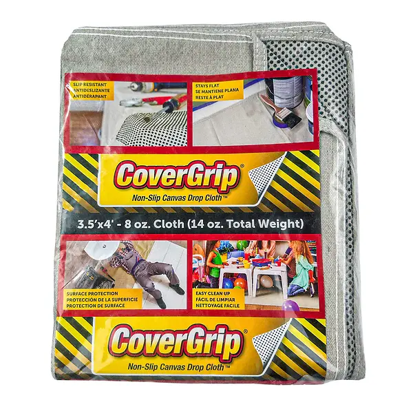 COVERGRIP 3.5' X 4' 8OZ Dropcloth