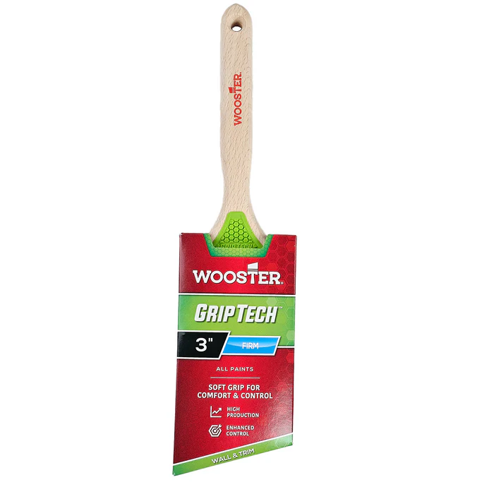 Wooster GripTech 3 in. Firm Angle Paint Brush