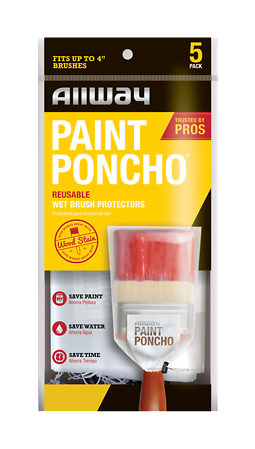 Paint Poncho Wet Paint Brush Protector, 5-Pk.