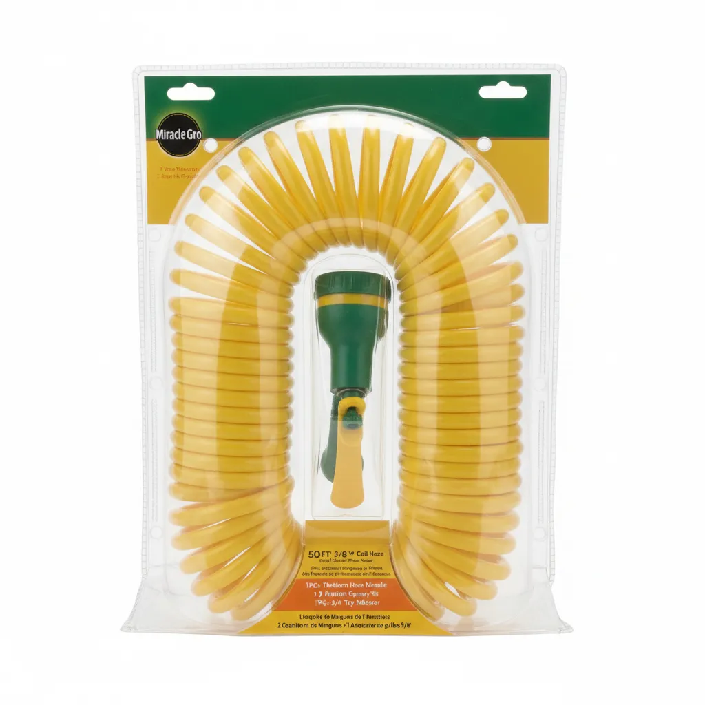 50ft Coil Hose w/ 7-Pattern Spra