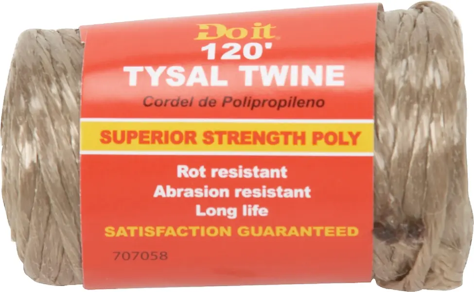 5/64 Inch X 120 Feet Brown Polypropylene Tysal Twine - Durable & Versatile