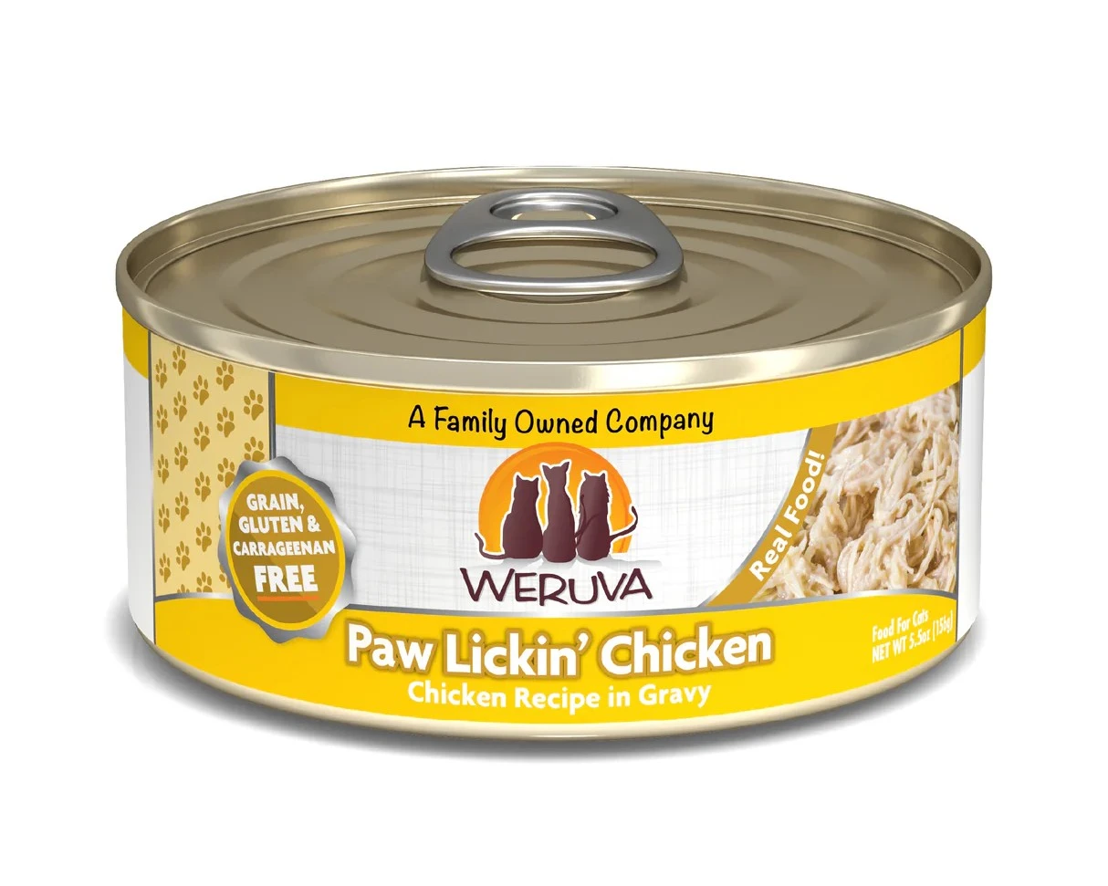 WERUVA PAW LICKIN' CHICKEN CANNED CAT FOOD 5.5OZ
