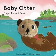 Chronicle Books Baby Otter Finger Puppet Interactive Board Book