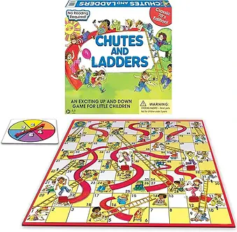 Classic Chutes And Ladders Board Game - Timeless Family Fun