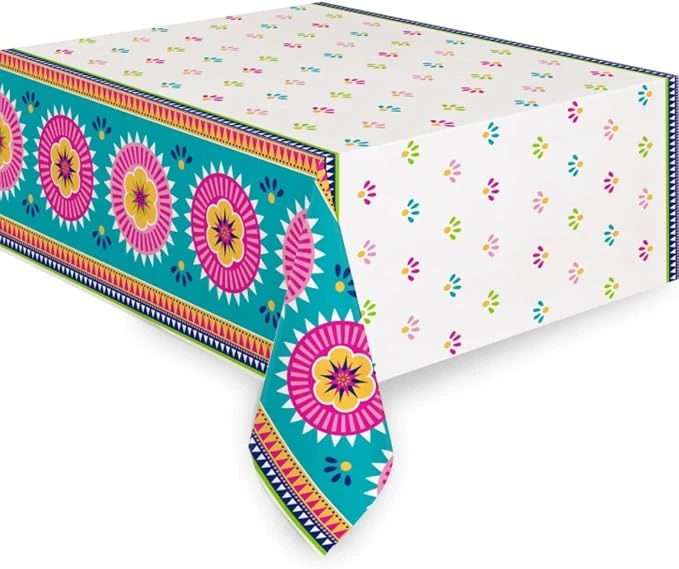 Rectangular Plastic Table Cover, 54" X 84", Single Piece