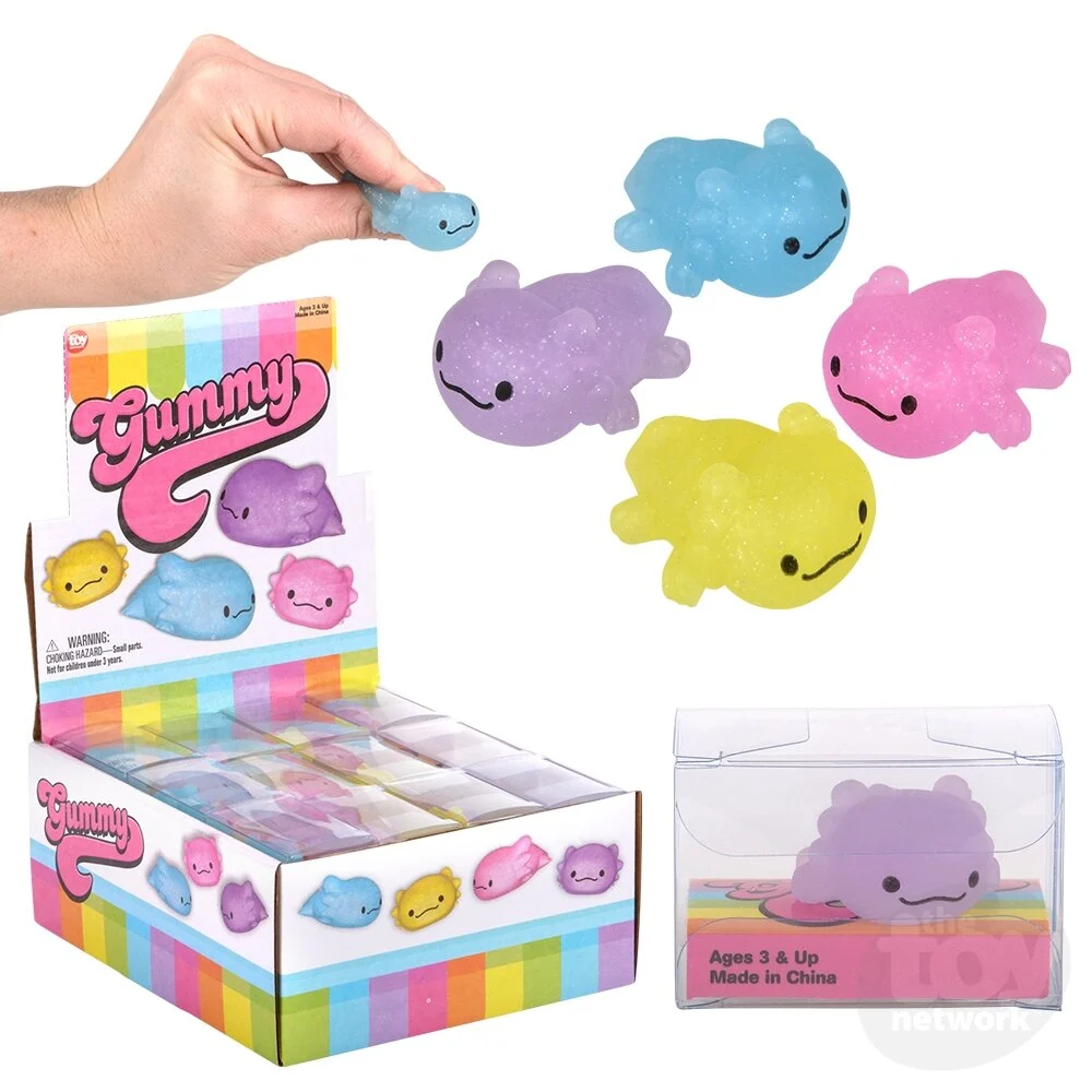 1.5 Inch Axolotl Gummy Toy - Fun And Colorful Collectible