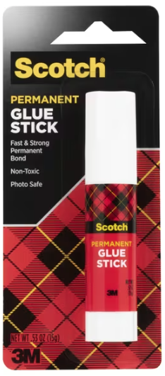 Scotch Perm Glue Stk Whit.52Oz
