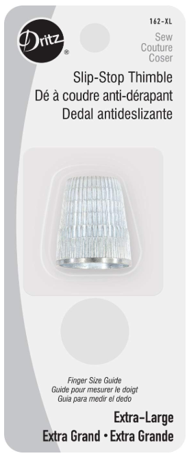 Slip-stop Thimble Extra Large For Sewing And Crafting