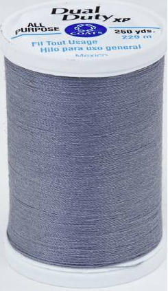 Dual Duty Xp General Purpose Thread 250 Yards - Light Slate Color