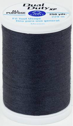 Dual Duty Xp General Purpose Thread 250 Yards - Charcoal Color