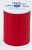 Dual Duty Xp General Purpose Thread 250 Yards In Red Geranium Color