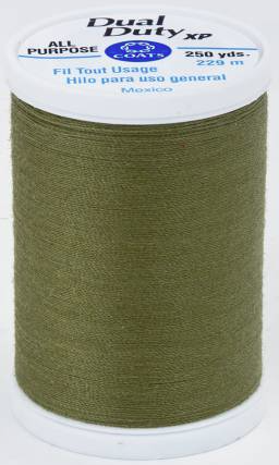 Coats Dual Duty Xp General Purpose Thread 250 Yards - Olive Color