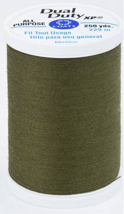 Coats Dual Duty Xp General Purpose Thread 250 Yards Bronze Green S910-6360