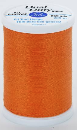 Coats Dual Duty Xp General Purpose Thread 250 Yards In Tangerine Color