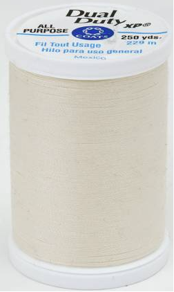 Dual Duty Xp General Purpose Thread 250 Yards - Cream Color