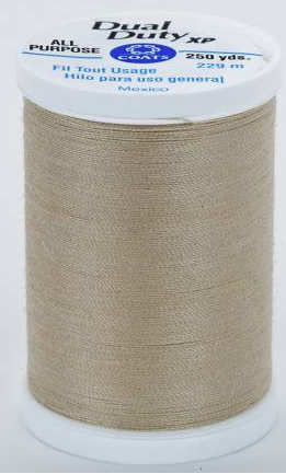 Coats Dual Duty Xp General Purpose Thread 250 Yards In Beige Color