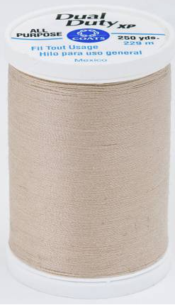 Coats Dual Duty Xp General Purpose Thread 250 Yards Raw Sugar Color