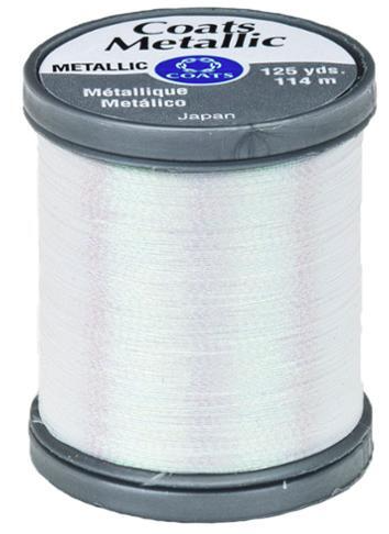 Thread & Zippers 26623 Metallic Thread, 125 Yards, Pearl Color