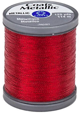 Metallic Thread 125 Yards In Ruby Color For Sewing And Crafting