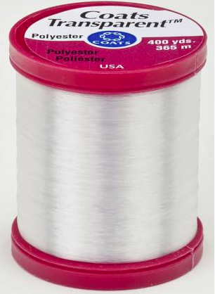 Transparent Polyester Thread 400 Yards - Clear For Sewing And Crafting