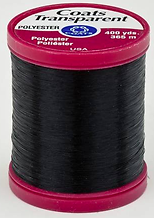 Coats Transparent Polyester Thread 400 Yards - Smoke Color