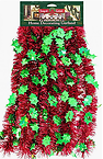 Red Holly Tinsel 10'
