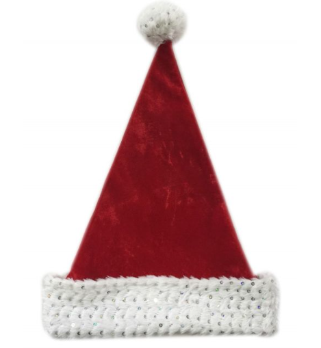 Sequin Santa Hat