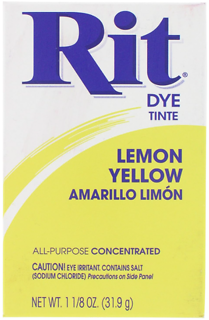 Dye Powder - Lemon Yellow - 1.125 Ounces - Versatile Fabric Dye