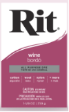 Dye Powder, 1.125 Ounces, Wine Color For Textiles And Crafts