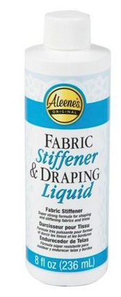 Fabric Stiffener & Draping Liquid, 8 Ounce Bottle For Crafting