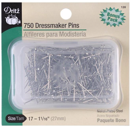 "Dritz Dressmaker Pins, Size 17, 750/Pack"