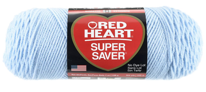 Super Saver Yarn - Light Blue, 7 Ounce Skein, Medium 4