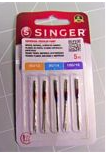 4766 5 Count Assorted Sizes Universal Regular Point Sewing Machine Needle