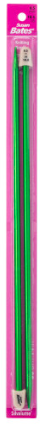 Silvalume Single Point Knitting Needles 10" Size 10.5 - Medium Green