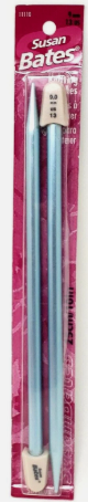Silvalume Single Point Knitting Needles 10-inch Size 13 Medium Blue