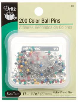 79 Color Ball Pins-Size 17 200-Pkg