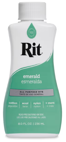 Rit Dye Liquid 8 Fl. Oz. Emerald Green All Purpose Dye