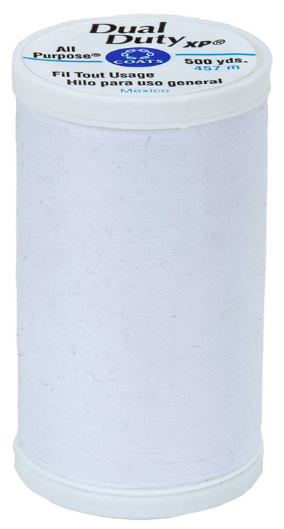 Dual Duty Xp General Purpose Thread 500 Yards - White Color