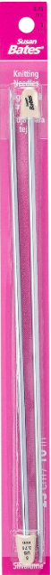 Silvalume Single Point Knitting Needles 10 Inch Size 5 Steel Grey