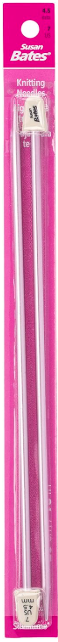 Silvalume Single Point Knitting Needles 10 Inch Size 7 4.5mm Rose