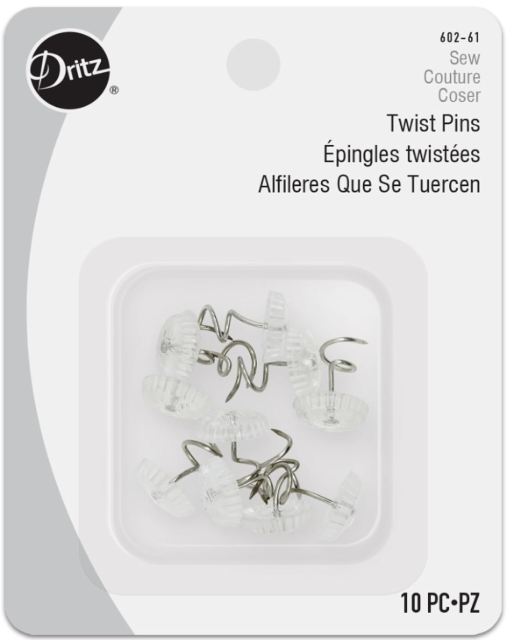 Twist Pins Size 16 - 10 Piece Set For Crafting And Sewing
